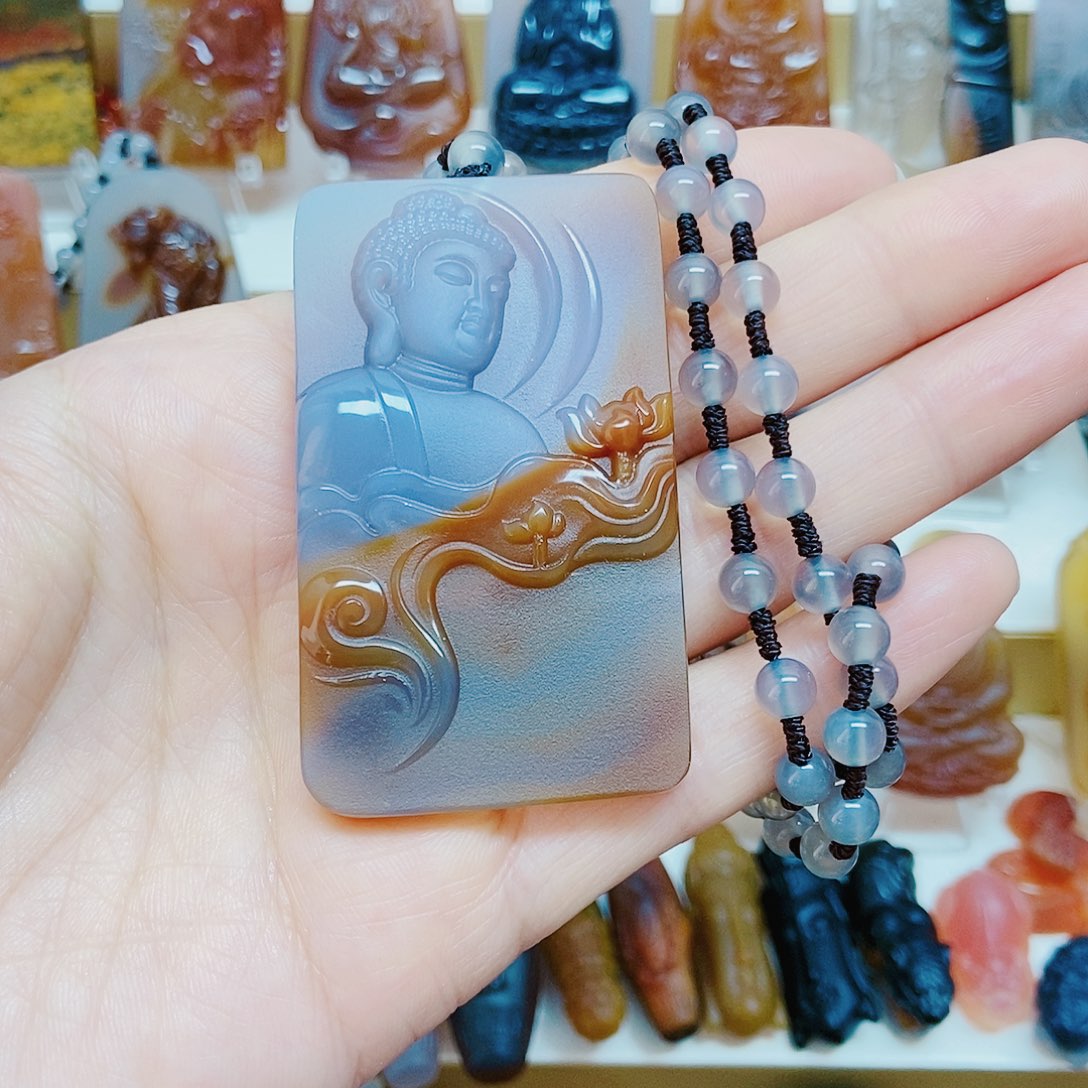 玛瑙/玉髓未镶嵌颈饰简****鸭