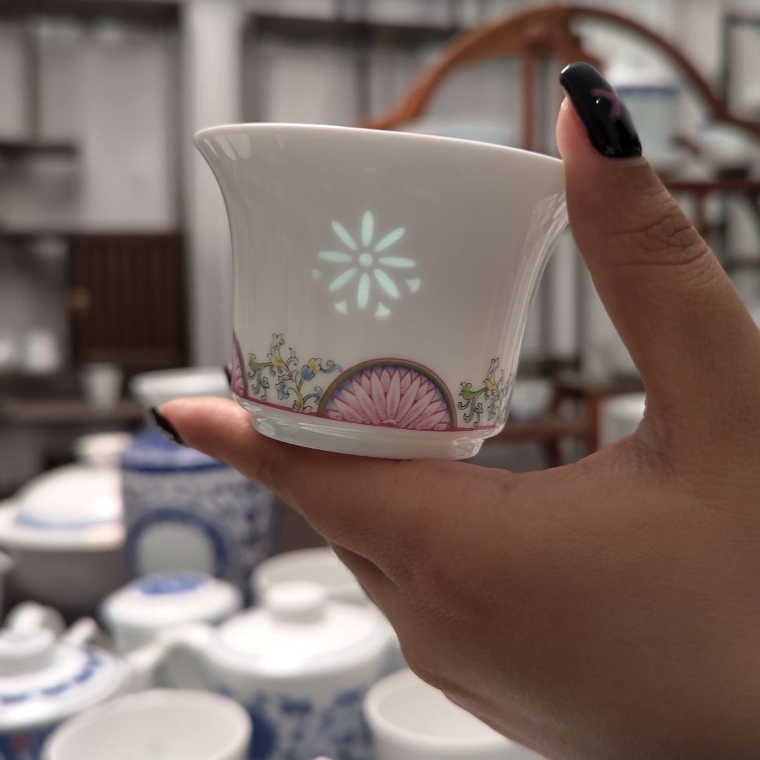 陶瓷金粉年华茶托一个
