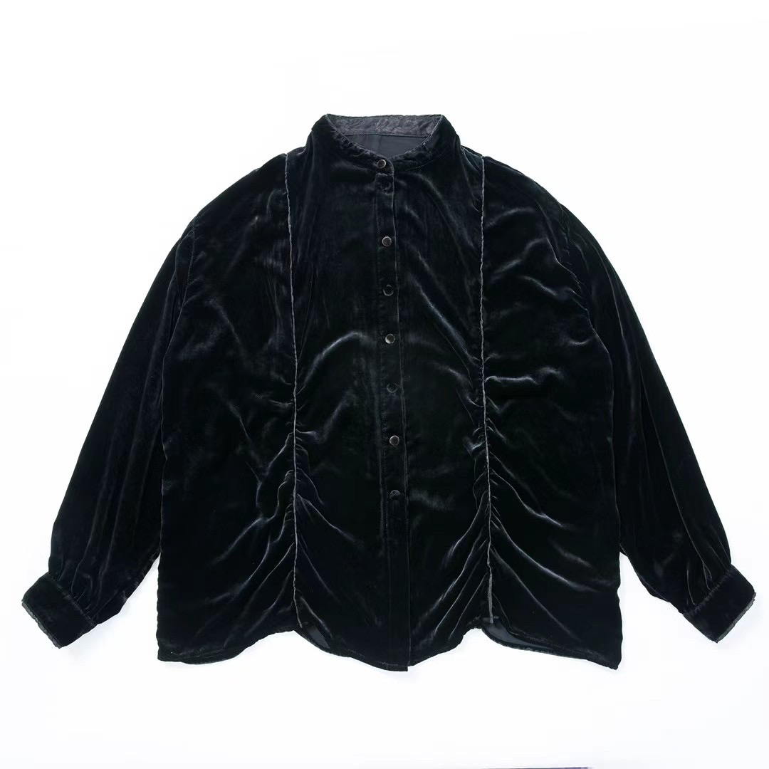 冉梅推荐高品质垒土丝绒衬衫（90—150）斤