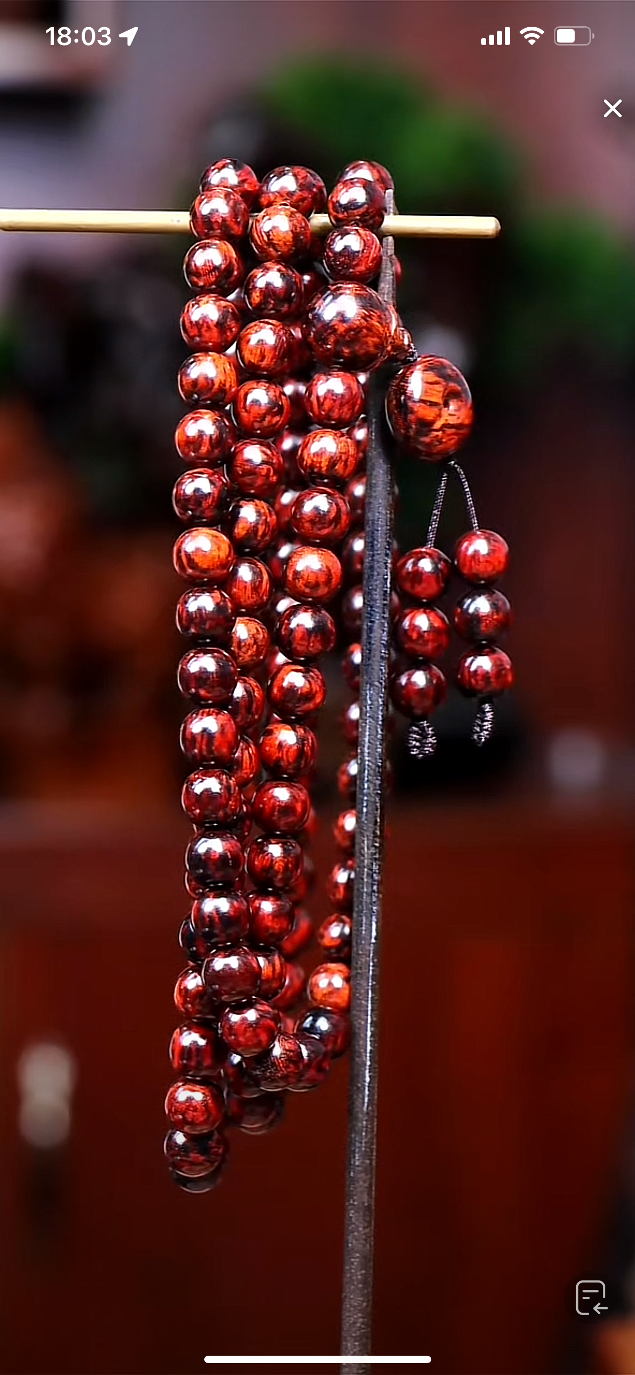 海南红降0.8x108手串