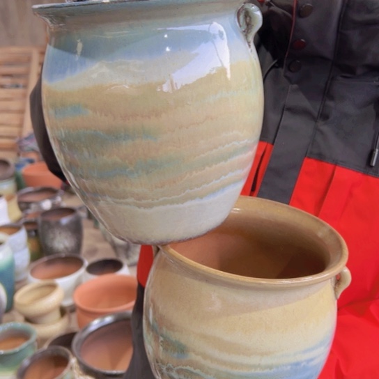 紫砂花盆高21口18————