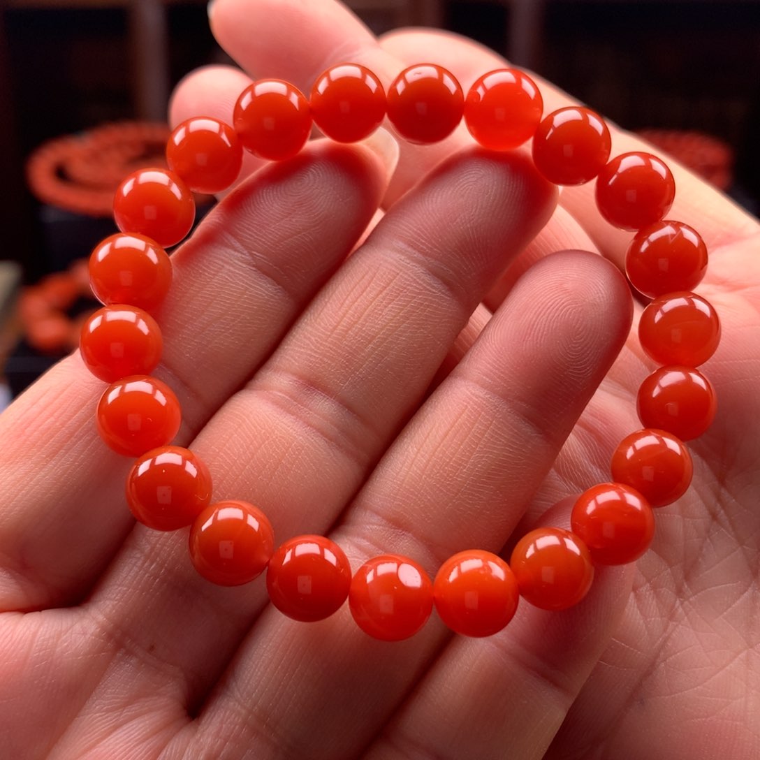 南红玛瑙手串未镶嵌
