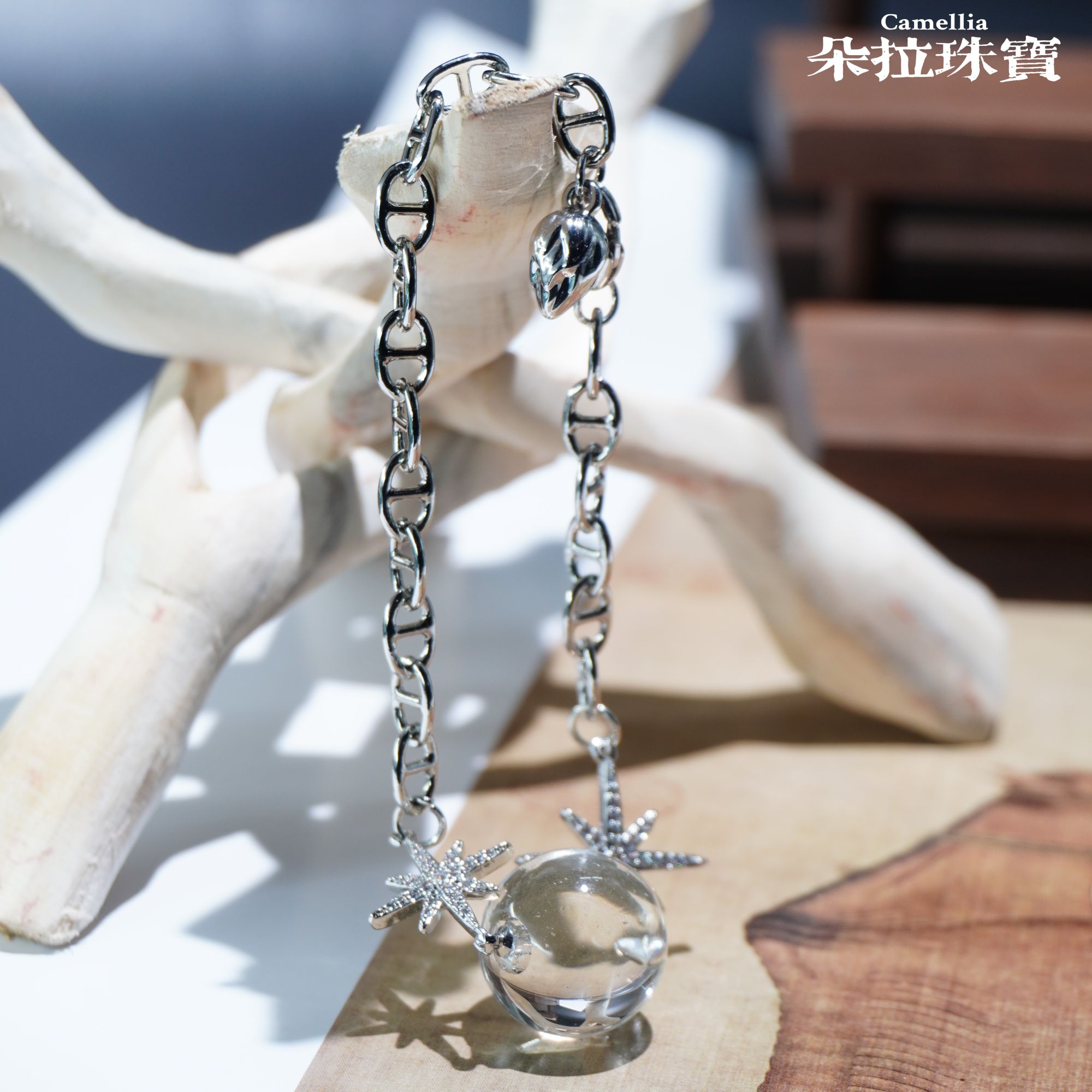 朵拉珠宝 3119 白水晶项链  多样性发其一