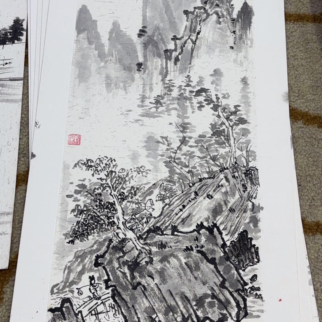 国画20-47卡纸作品艺