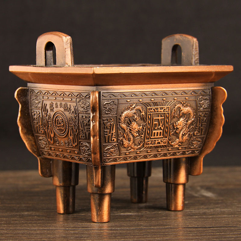 四足铜鼎线香香炉