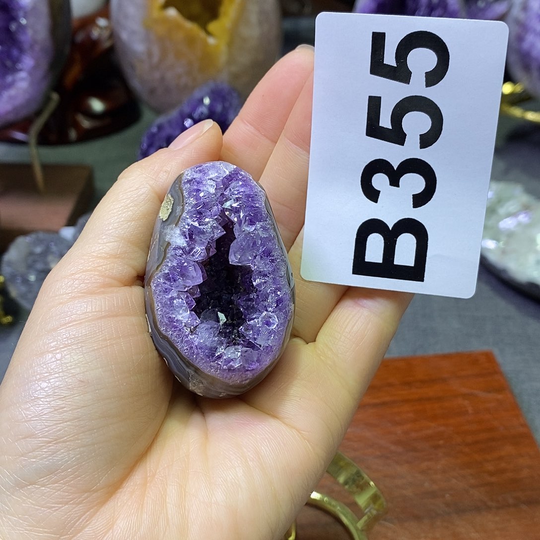 未镶嵌紫晶珠宝半成品