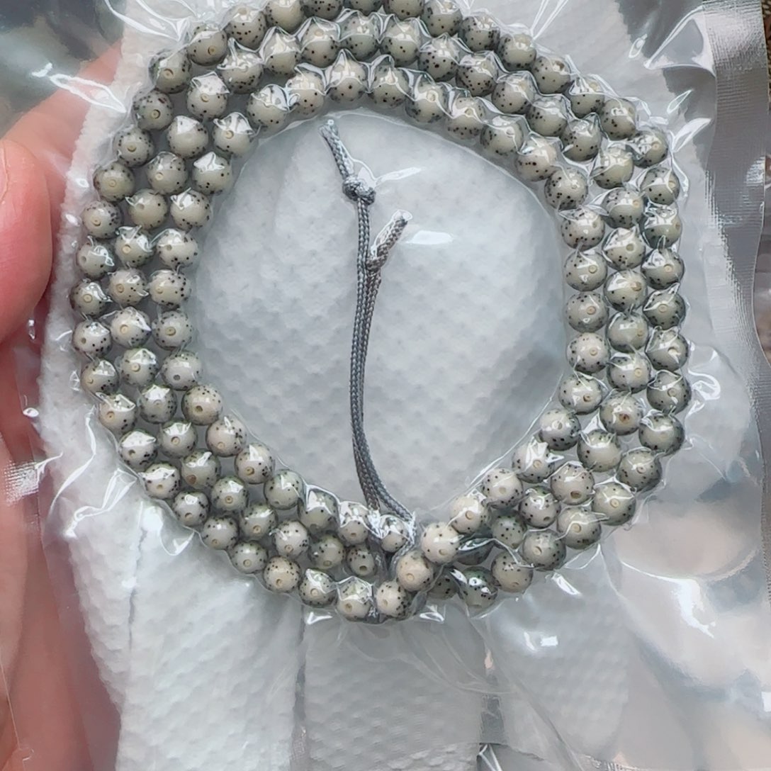 手串星月菩提糯冰果冻大眼睛108-7mm圆
