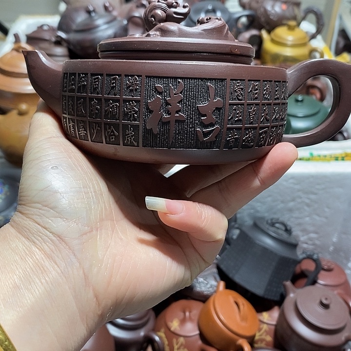 紫砂茶壶跳砂微瑕