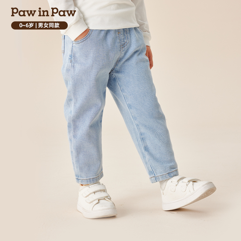 【莱卡】PawinPaw童装秋冬男女宝宝经典舒适牛仔裤PCTJE4891E
