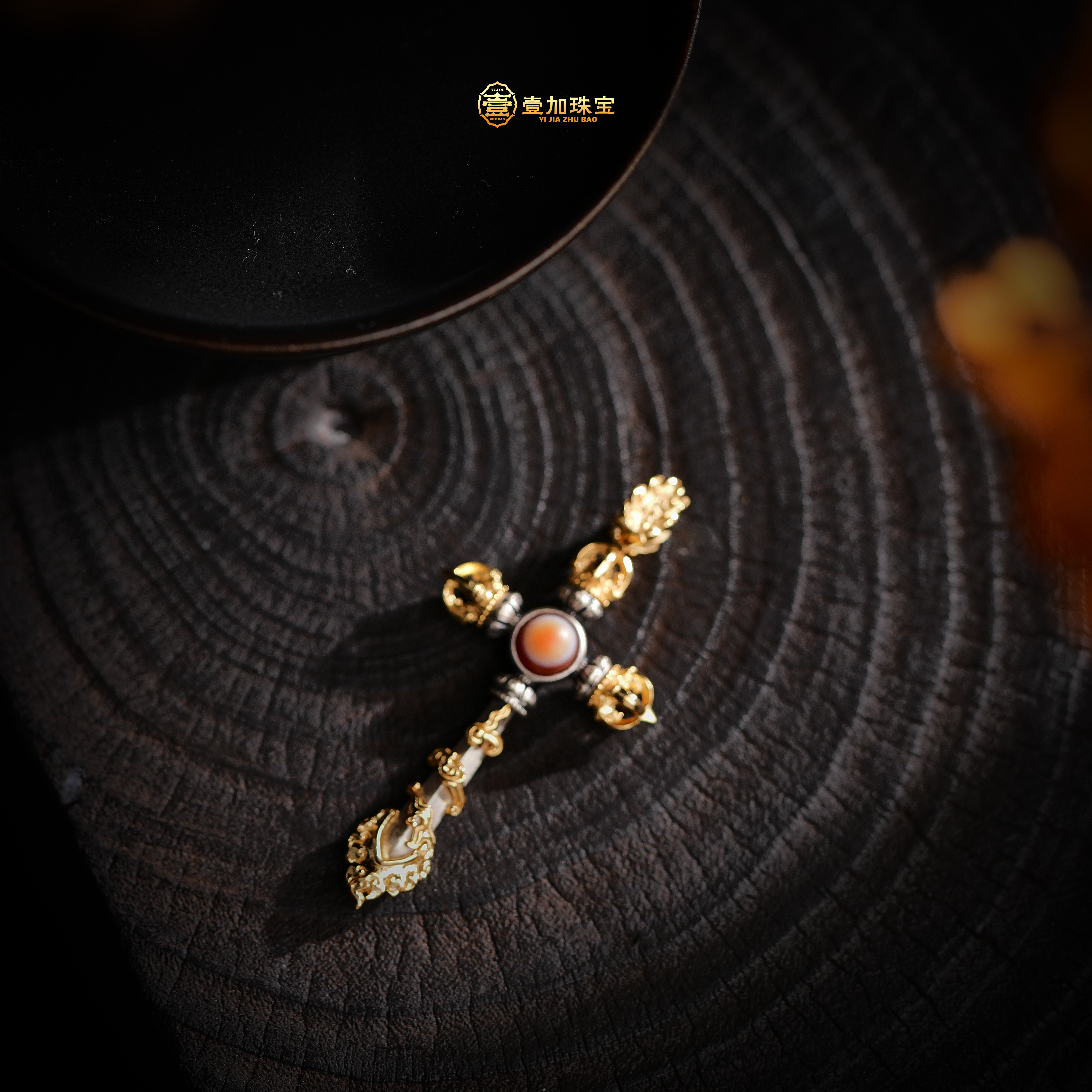 吊坠925银 壹加小羊|十字杵925银吊坠