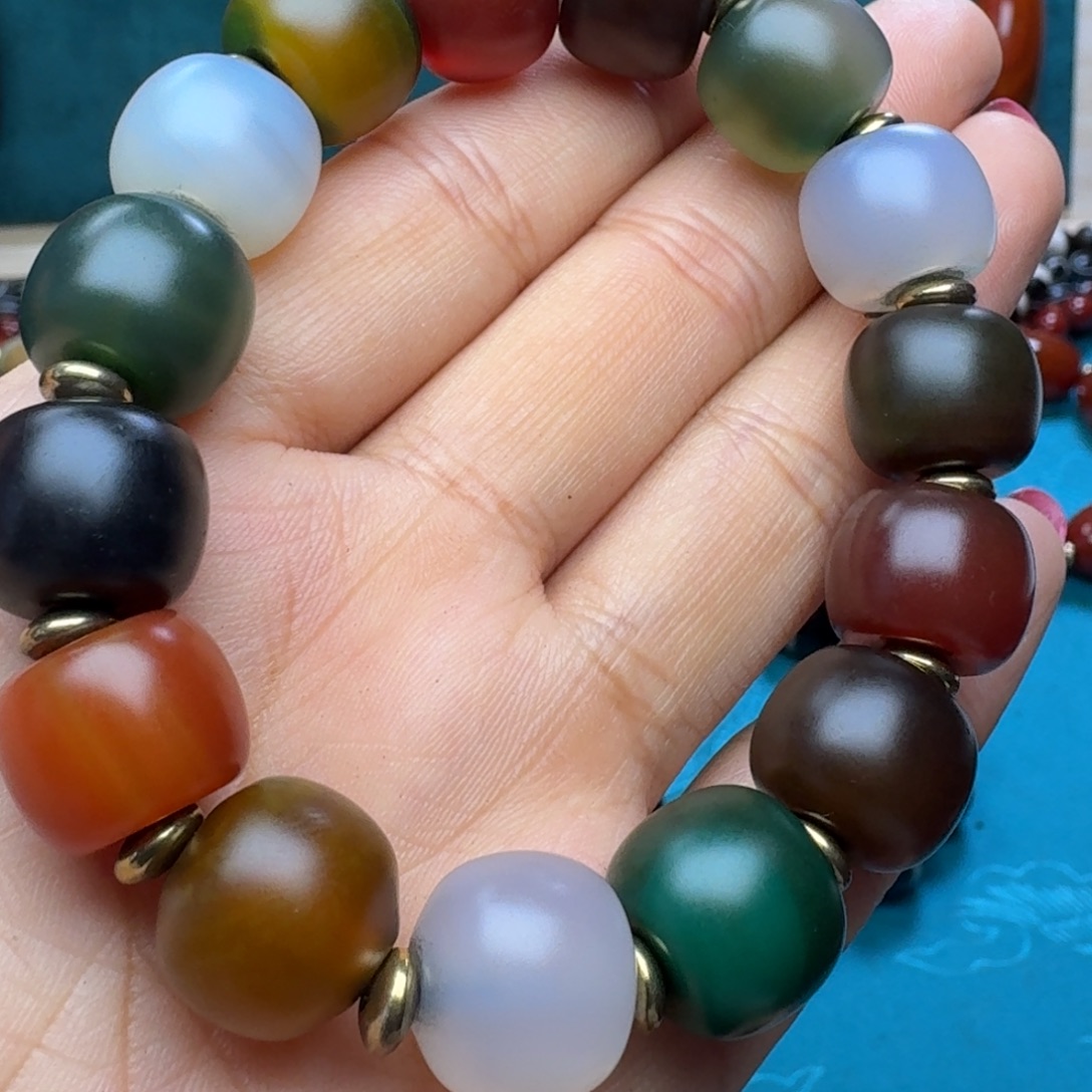 玛瑙/玉髓未镶嵌项链