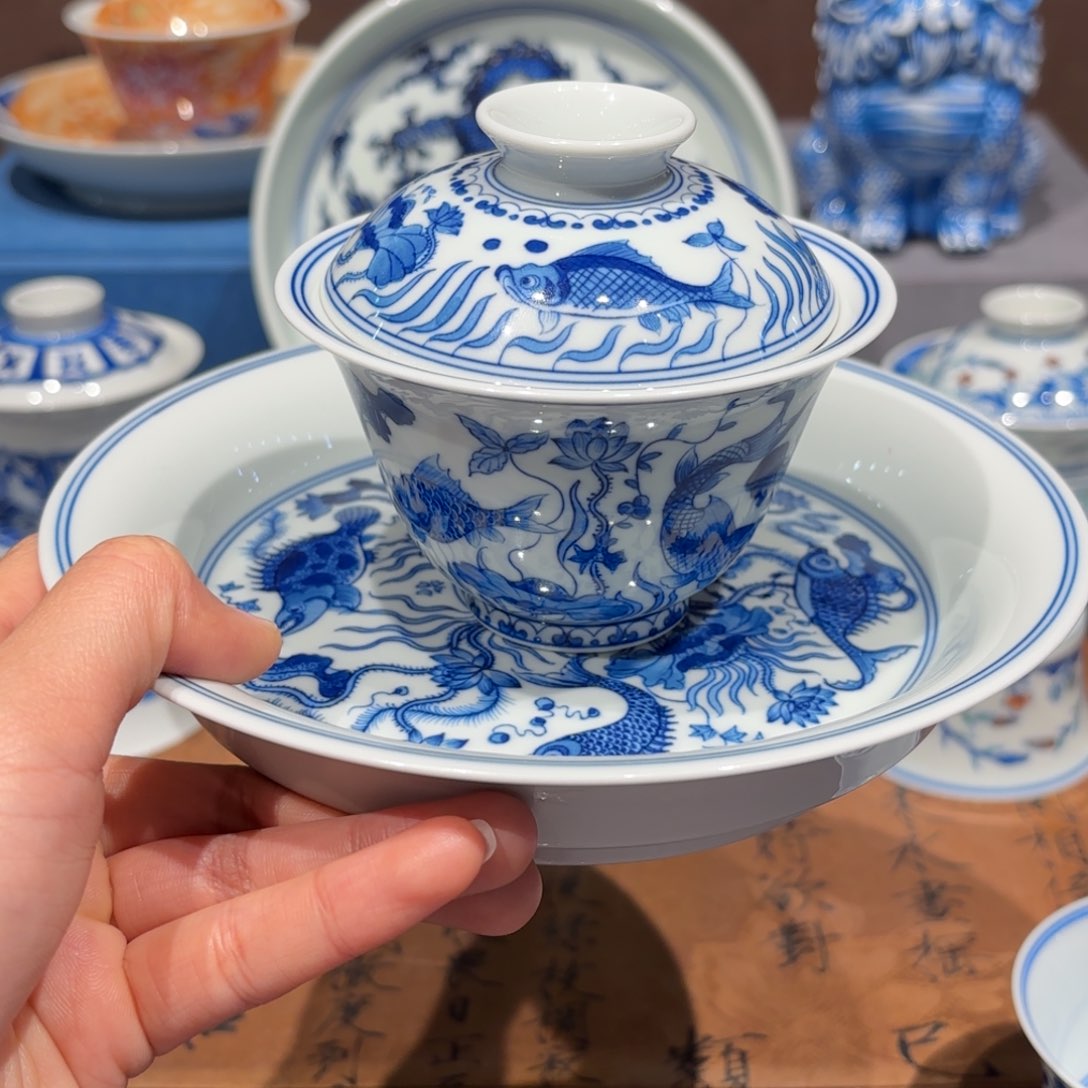 瓷片问****?手工手绘陶瓷茶具