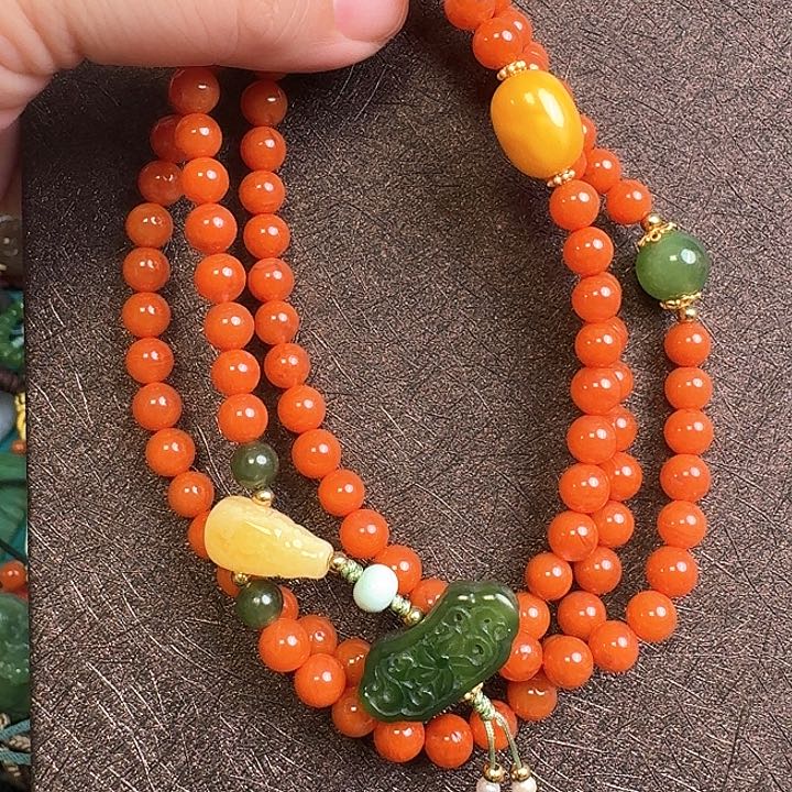 南红玛瑙颈饰未镶嵌6