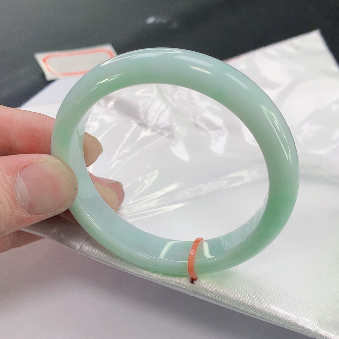 翡翠手镯未镶嵌088缅甸天然翡翠A货