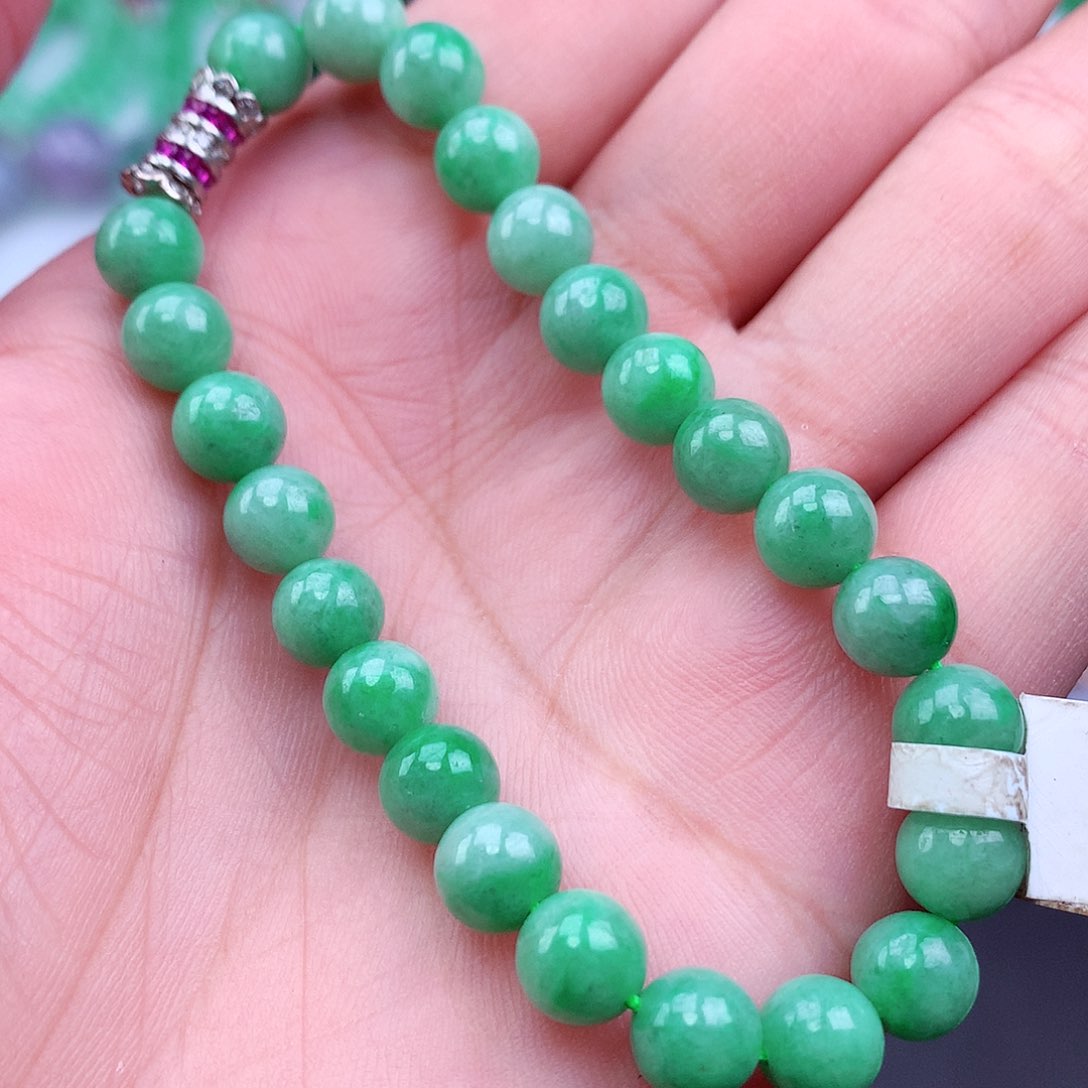 未镶嵌手链翡翠手串