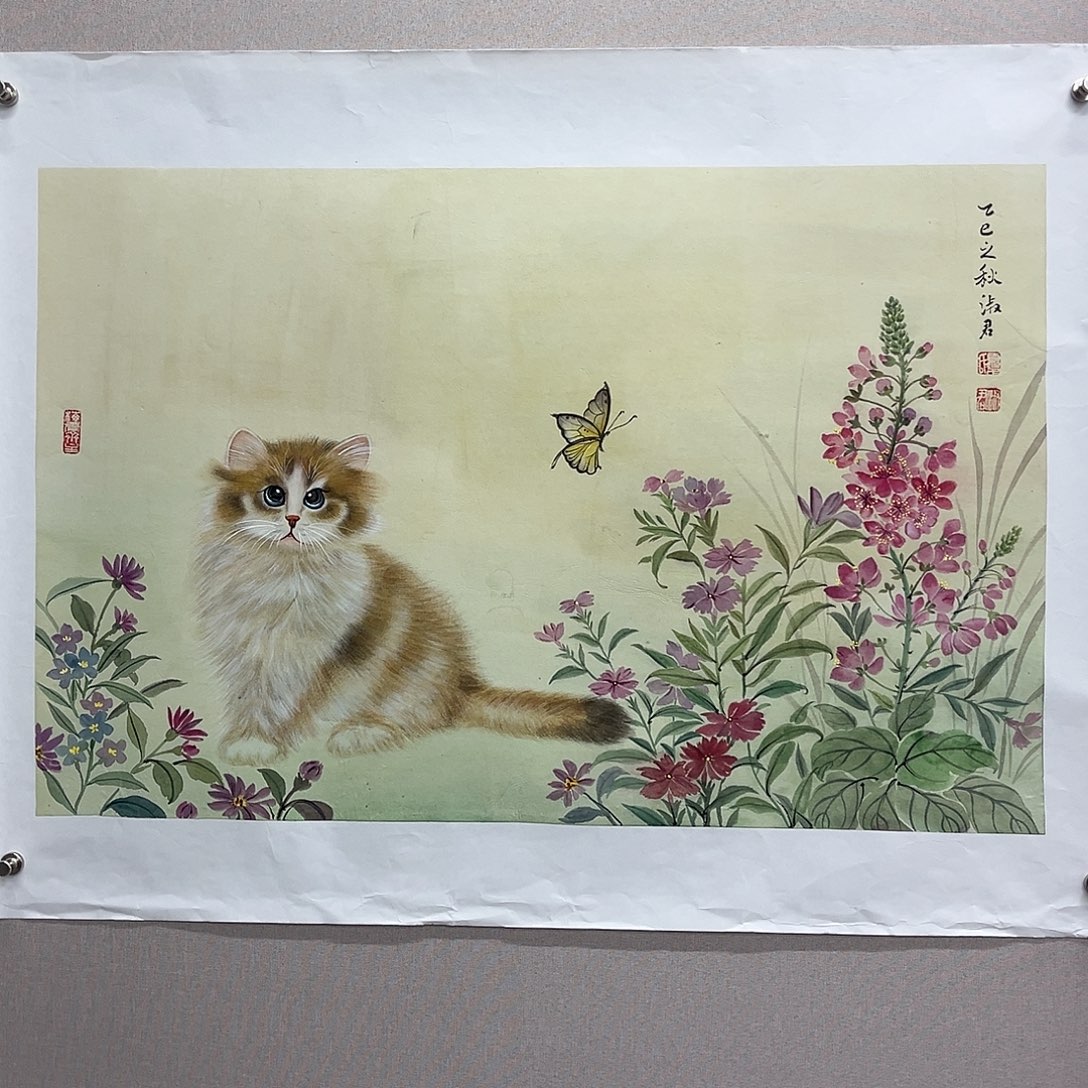 国画艺术家真人手绘