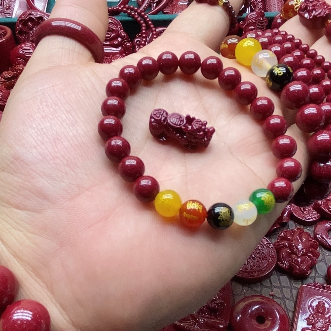 天然辰砂朱砂手串