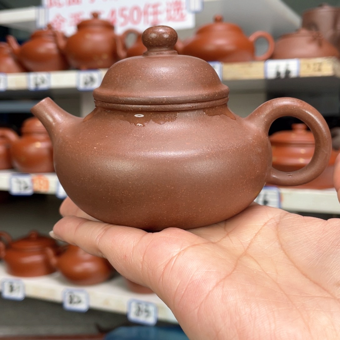 紫砂茶壶紫泥全手180毫升