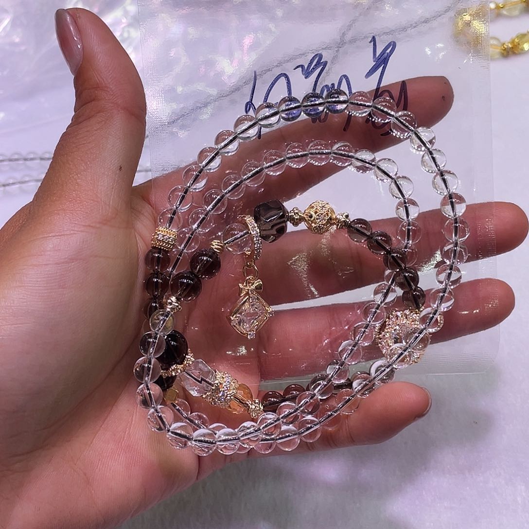 水晶吊坠(不含链)未镶嵌手链