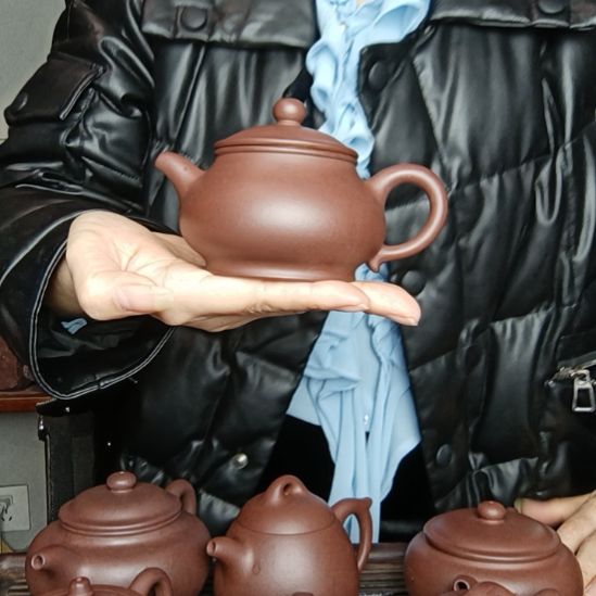 浪***心茶壶紫砂原矿底曹青   , 0