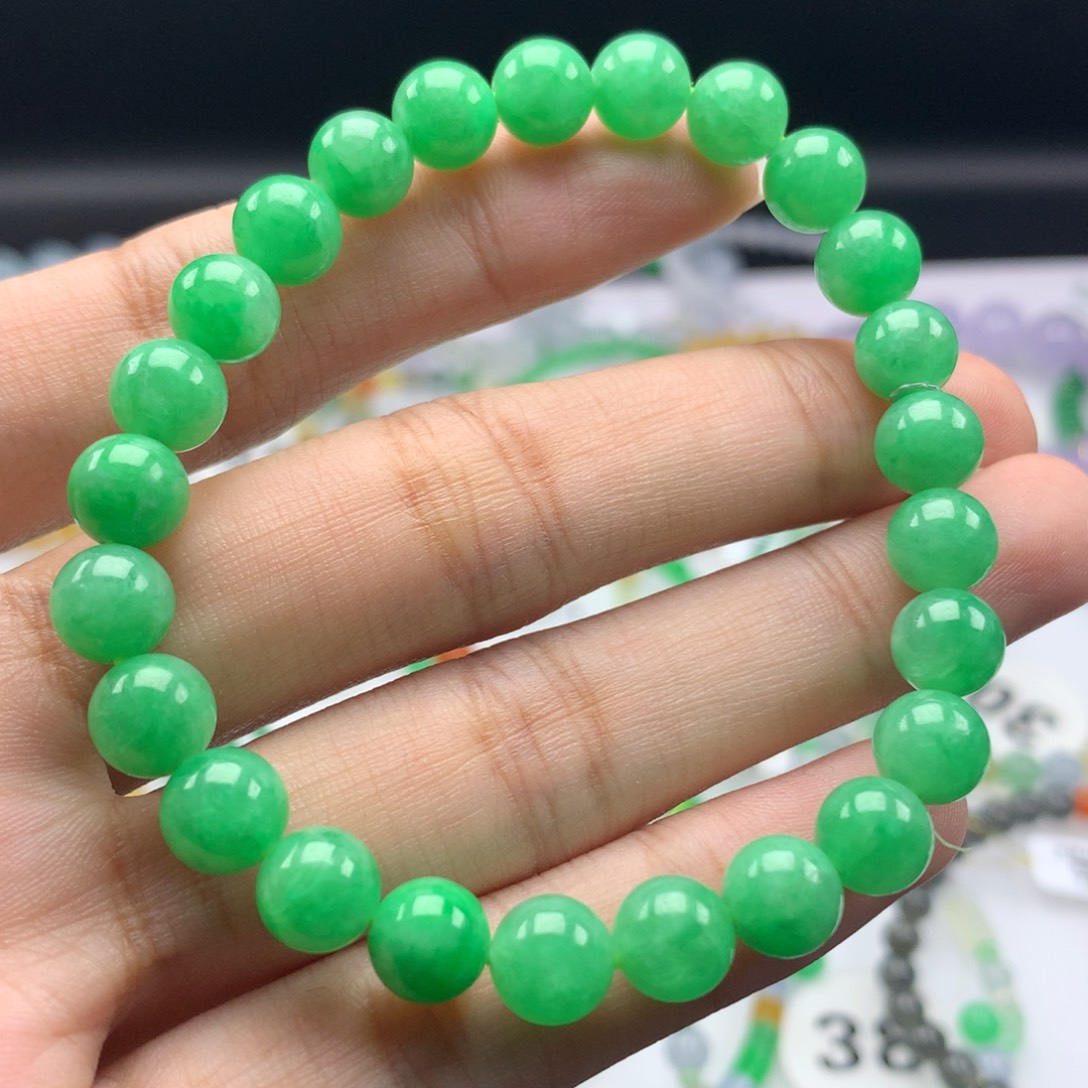 翡翠手链未镶嵌卡