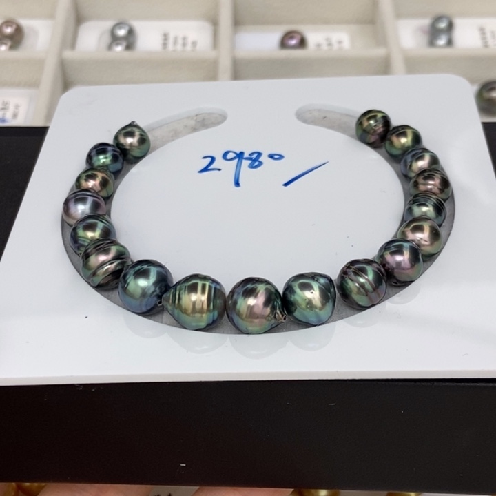 手链未镶嵌海水珍珠大溪地8-10