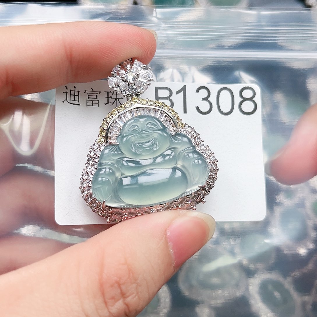 翡翠颈饰未镶嵌翡翠1308