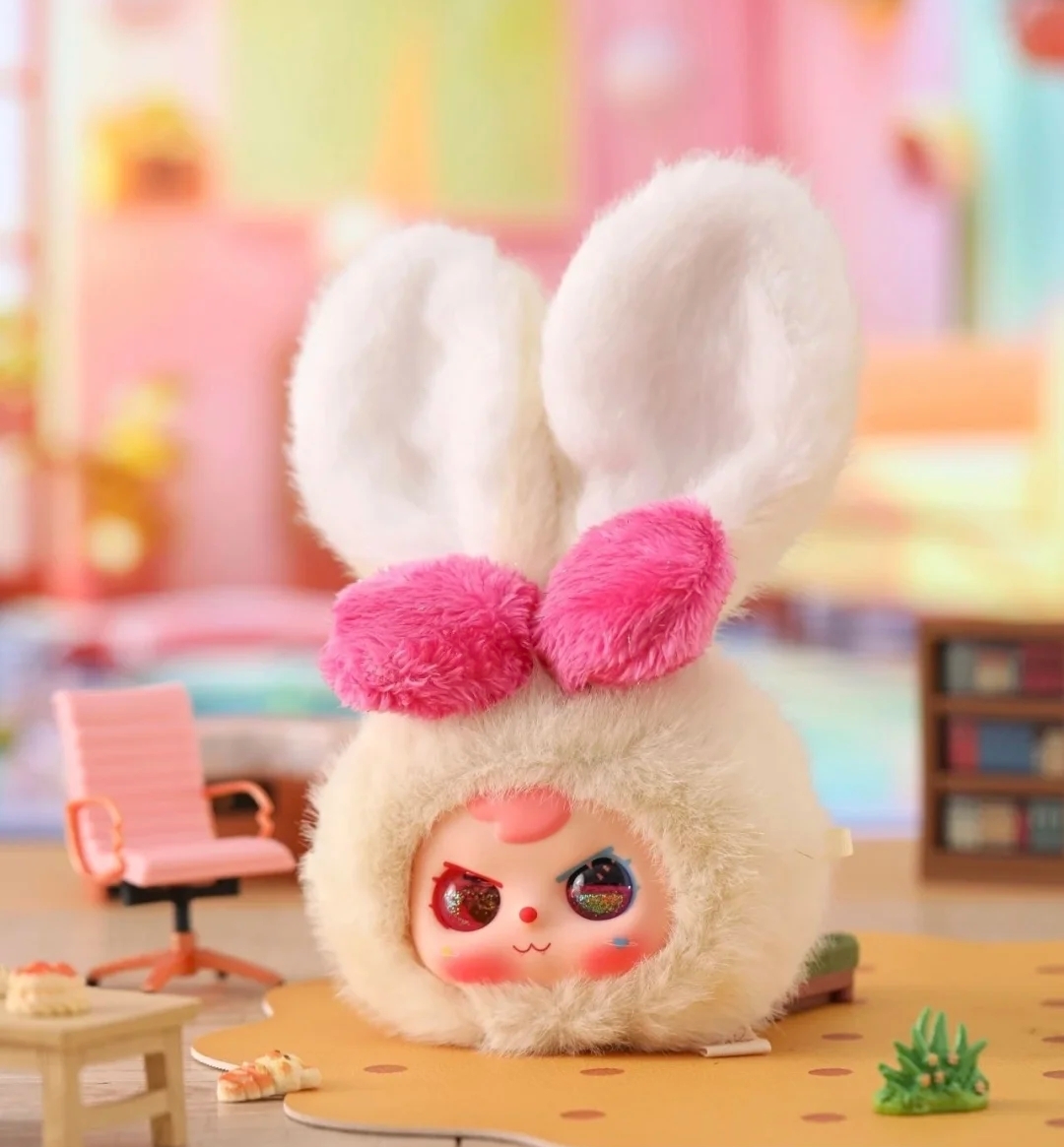 【福车】甜心小兔拉链包系列-可爱潮玩桌面摆件