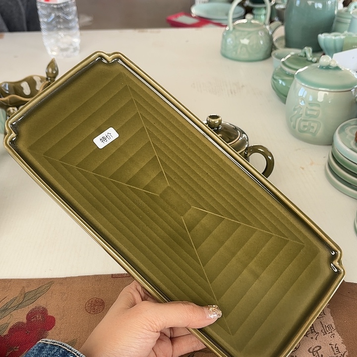 龙泉云间青瓷小米茶器