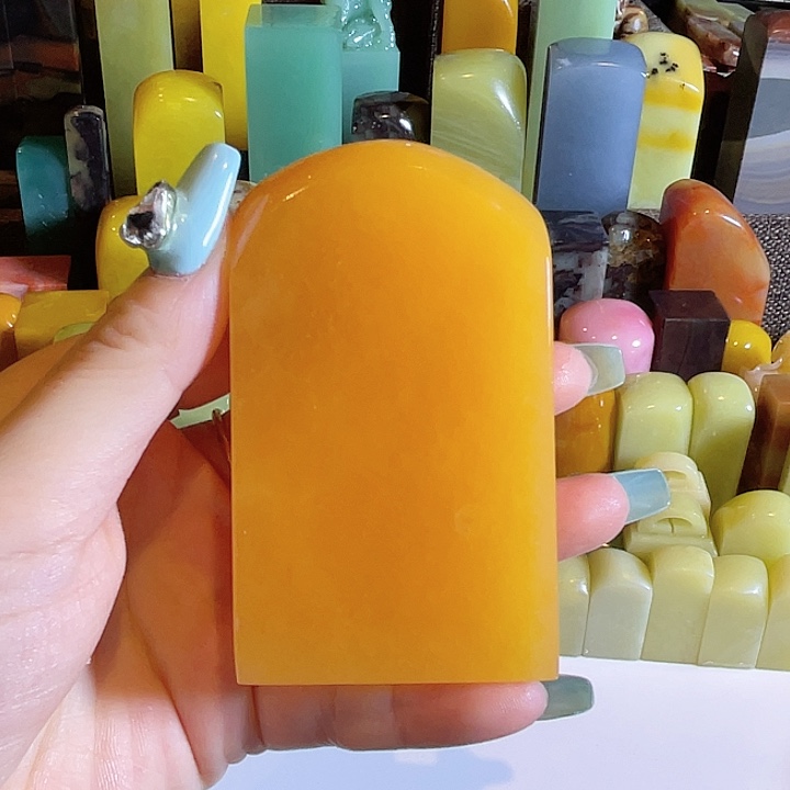 印尼石金田黄金玉冻