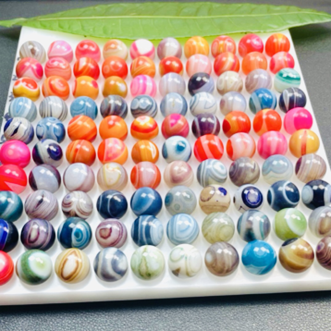 发发20草花条纹缠丝玛瑙圆珠散珠多宝文玩diy多样性发货玛瑙珠子