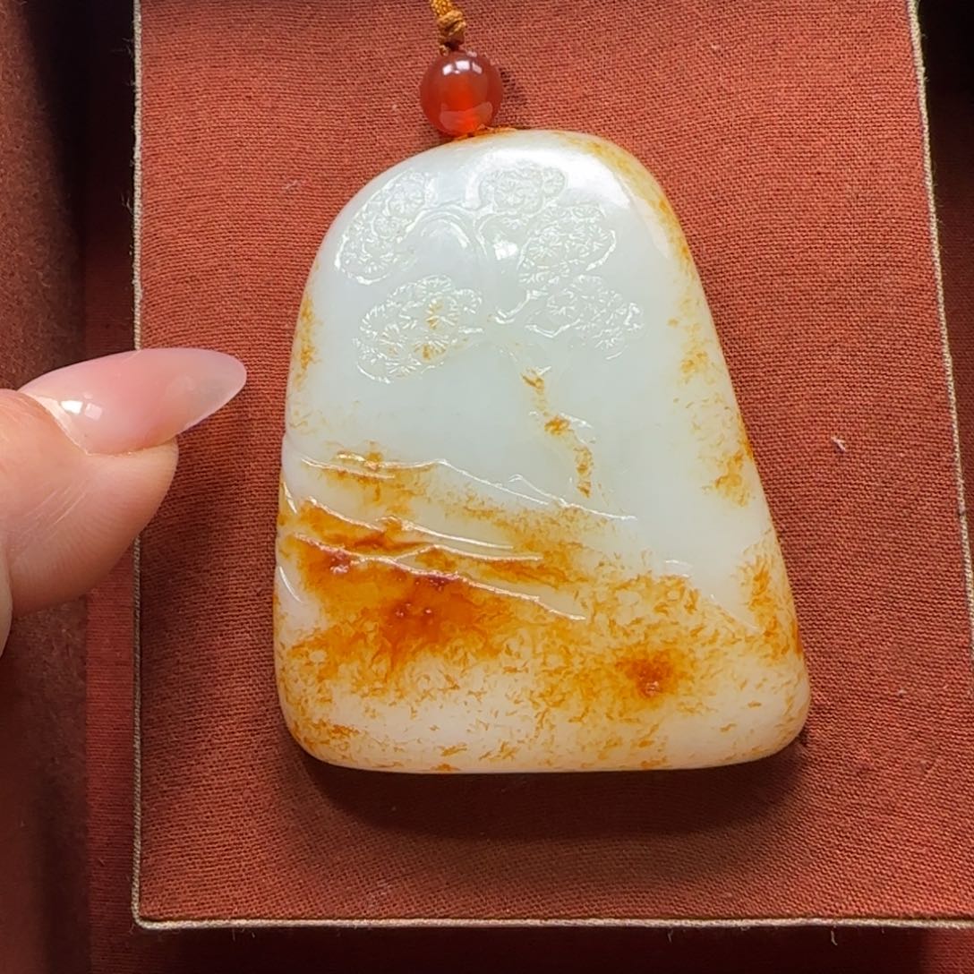 和田玉未镶嵌挂件