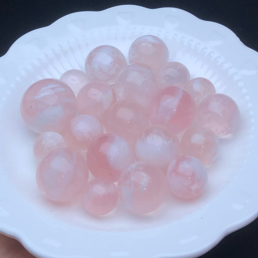 琉璃圆珠散珠手工diy饰品配件雪花幽灵单颗水晶镶嵌手链吊坠耳钉