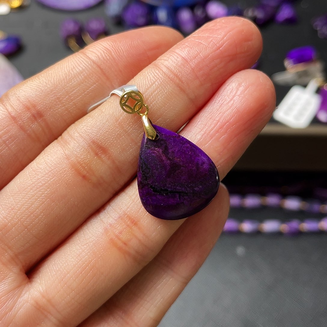 苏纪石（舒俱来）吊坠银S925镶嵌