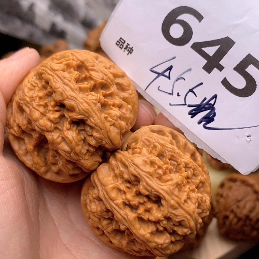 文玩核桃把件645号45.5粗筋