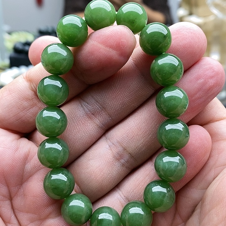 【闪购商品】未镶嵌手串和田玉碧玉12