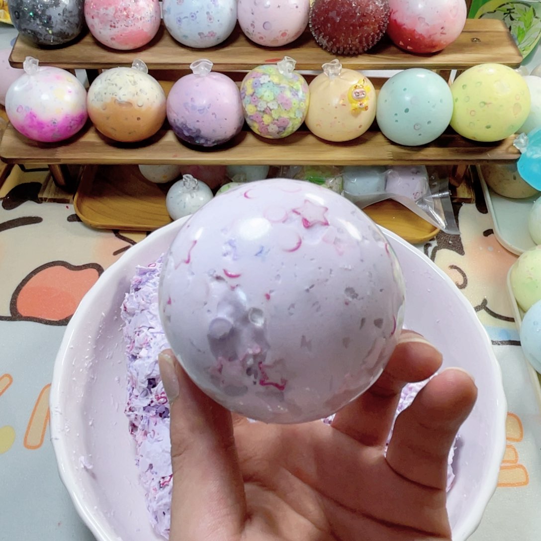 塑料香芋味脆脆球 小力 6厘米大球超满填充