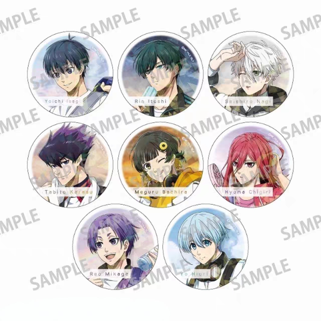 【蓝锁日谷】蓝色监狱 怀旧踢足球系列 吧唧徽章 透卡 盲盒代拆