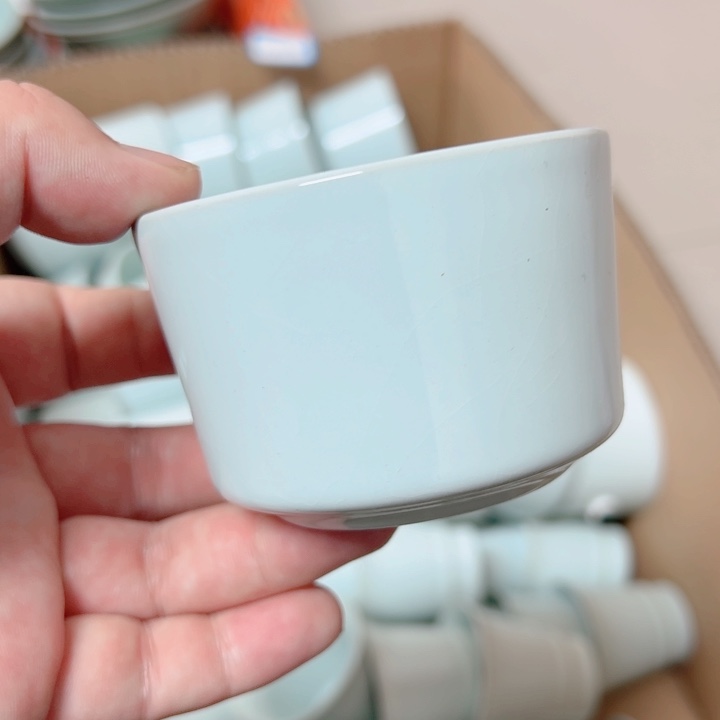 杯汝瓷原产地生产瑕品