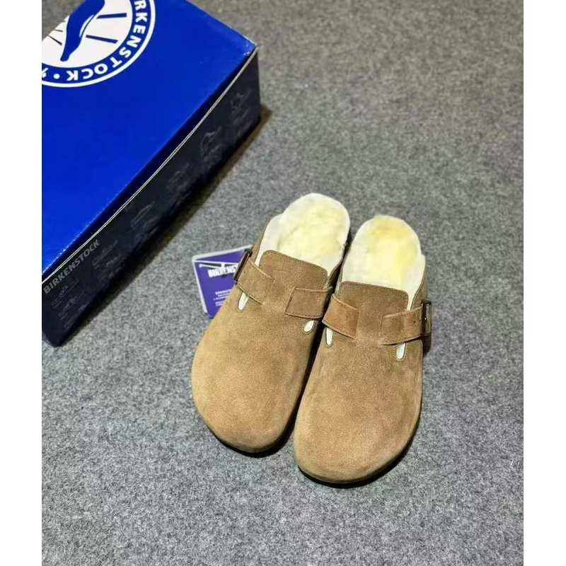 【冬季勃肯鞋全包半包-全新未拆】冬季羊皮加厚勃肯包头雪地靴-SP