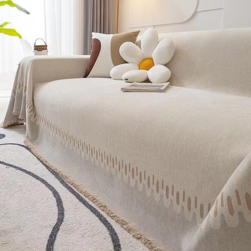 纯色一片式全包沙发盖布四季通用防猫抓防滑沙发套罩沙发坐垫套