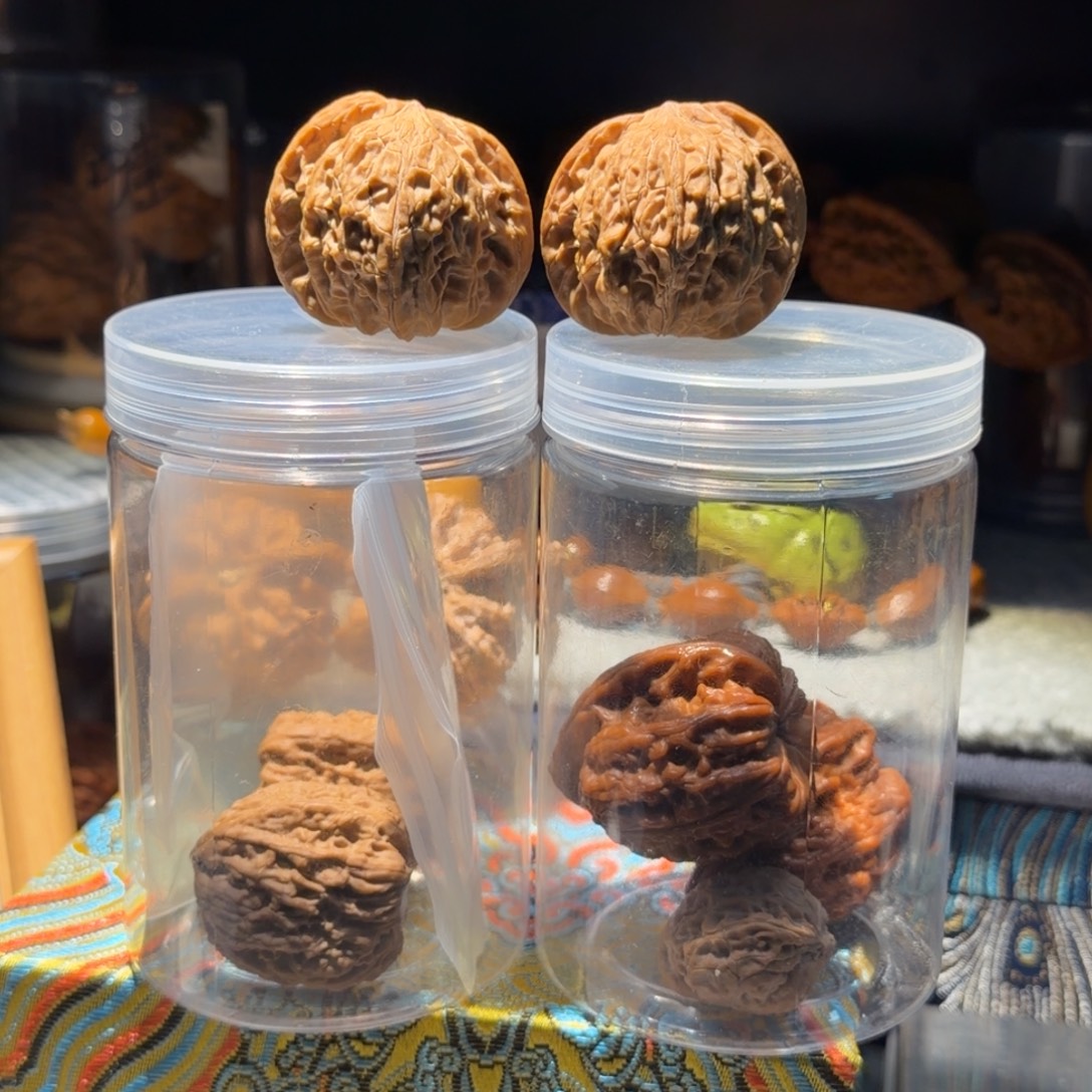 吊坠文玩核桃38磨盘对歪25090528