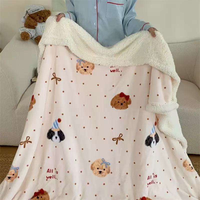 【毛毯】2025冬季毛毯新款双面牛奶绒儿童毛毯