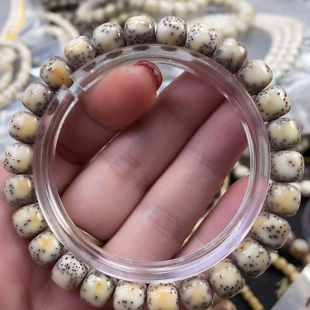 手串星月菩提双流白火烧云手串9/8一物一图