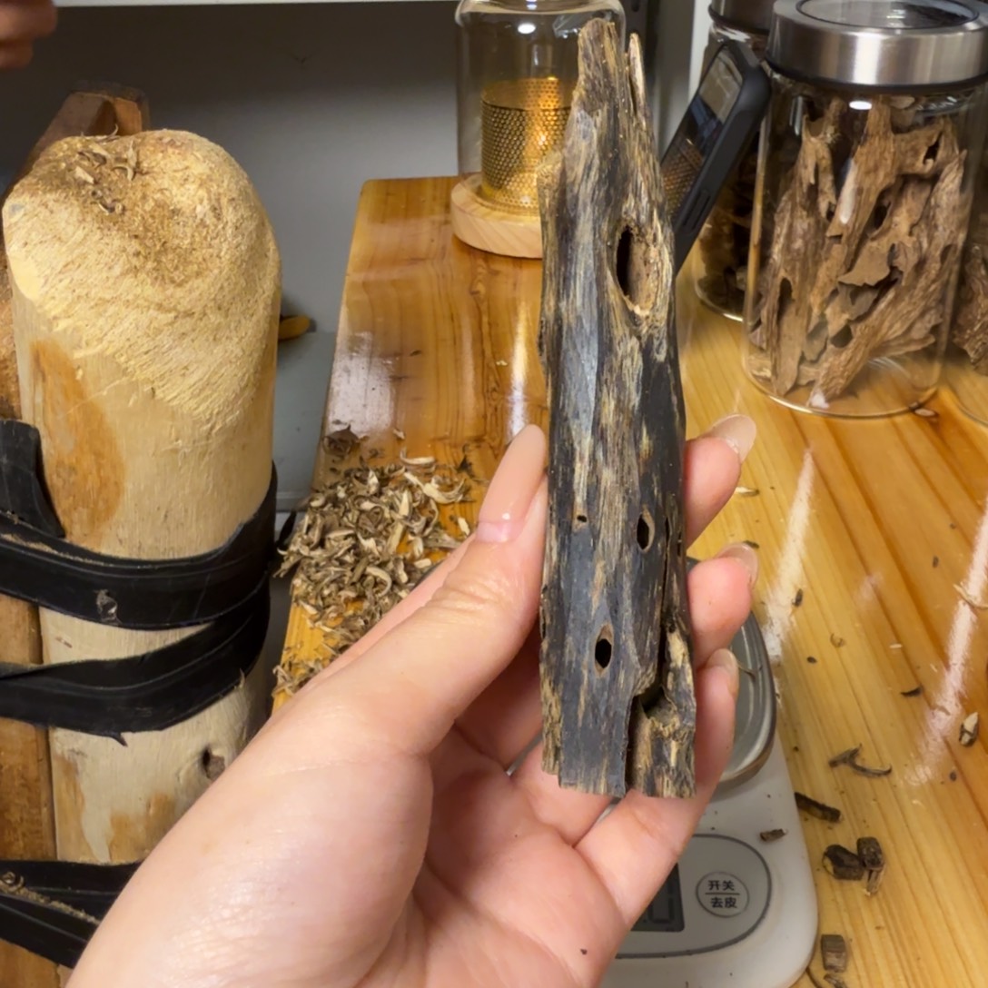 沉香绿奇虫漏香12克