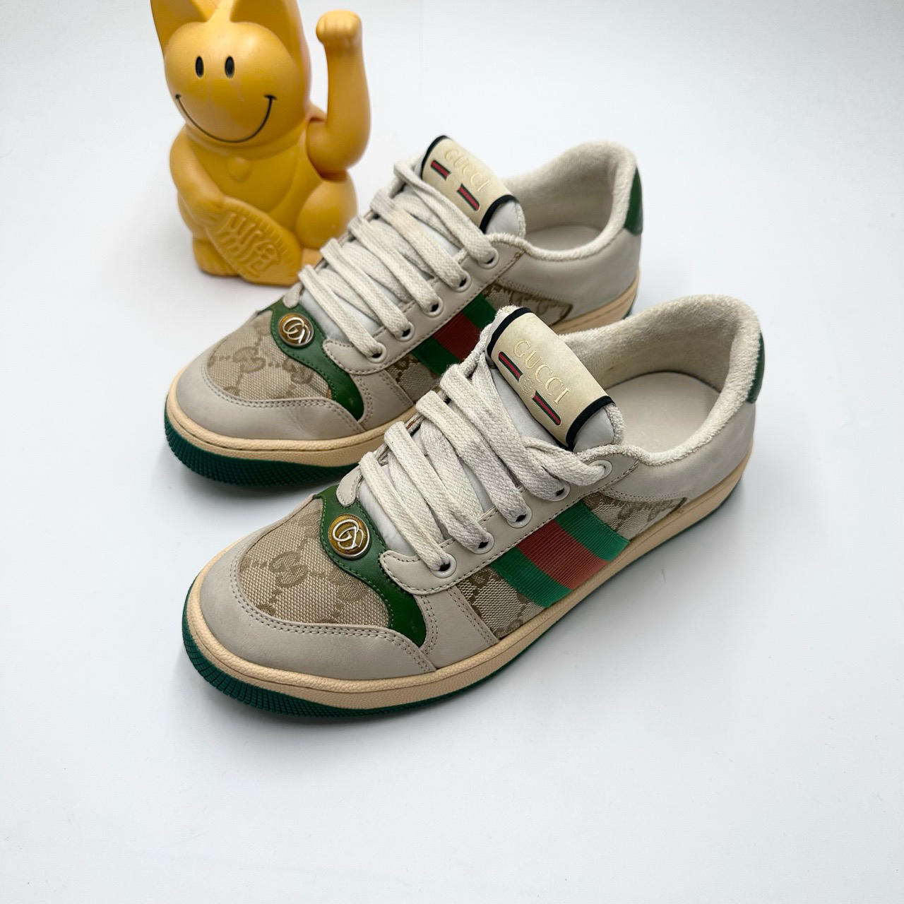 95新 GUCCI/古驰 Gucci/36.5码/经典做旧脏脏鞋休闲鞋BB0401