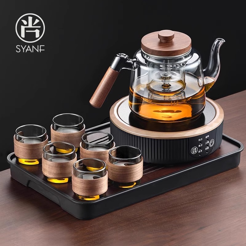 蒸煮茶壶电陶炉玻璃烧水壶泡茶养生壶煮茶一体机茶具新款煮茶器