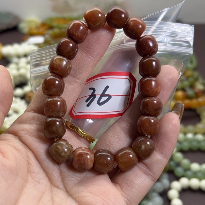 蛇纹石玉未镶嵌手链