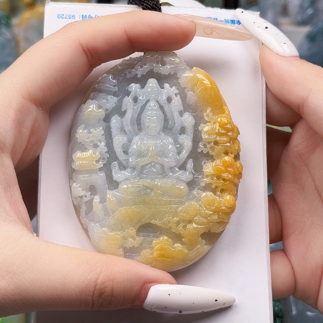 营***)翡翠未镶嵌颈饰翡翠