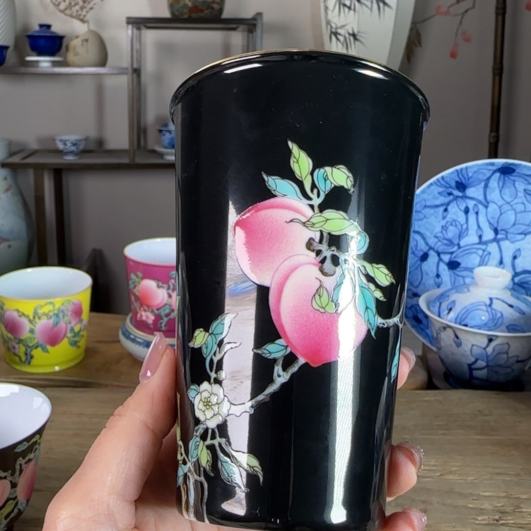 杯景德镇陶瓷柴烧多人